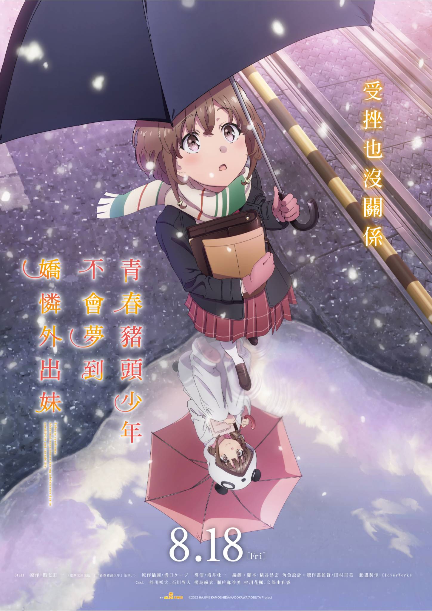 青春豬頭少年不會夢到嬌憐外出妹 前導主視覺