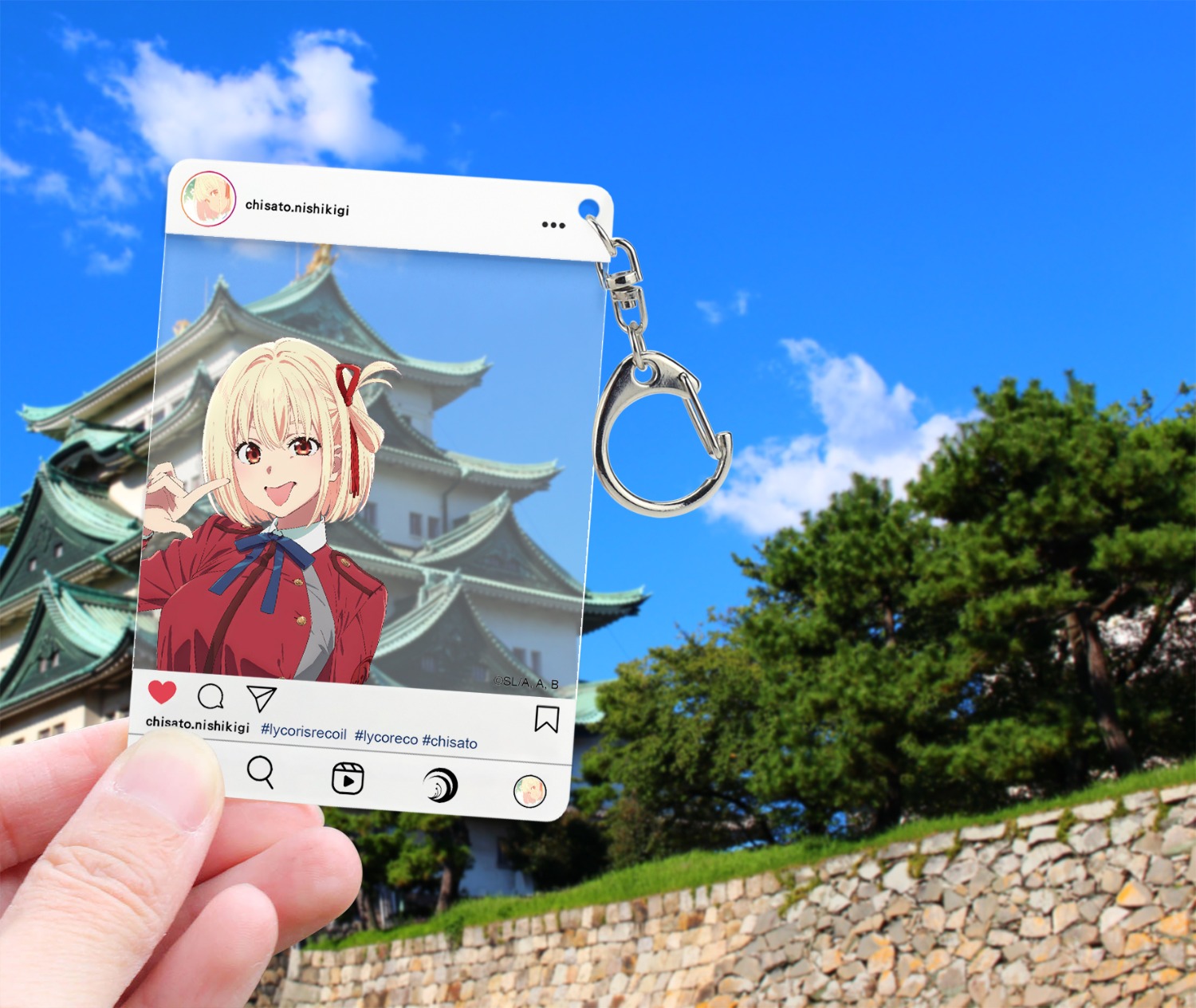 12.《lycoris Recoil 莉可麗絲》ig風格大壓克力鑰匙圈