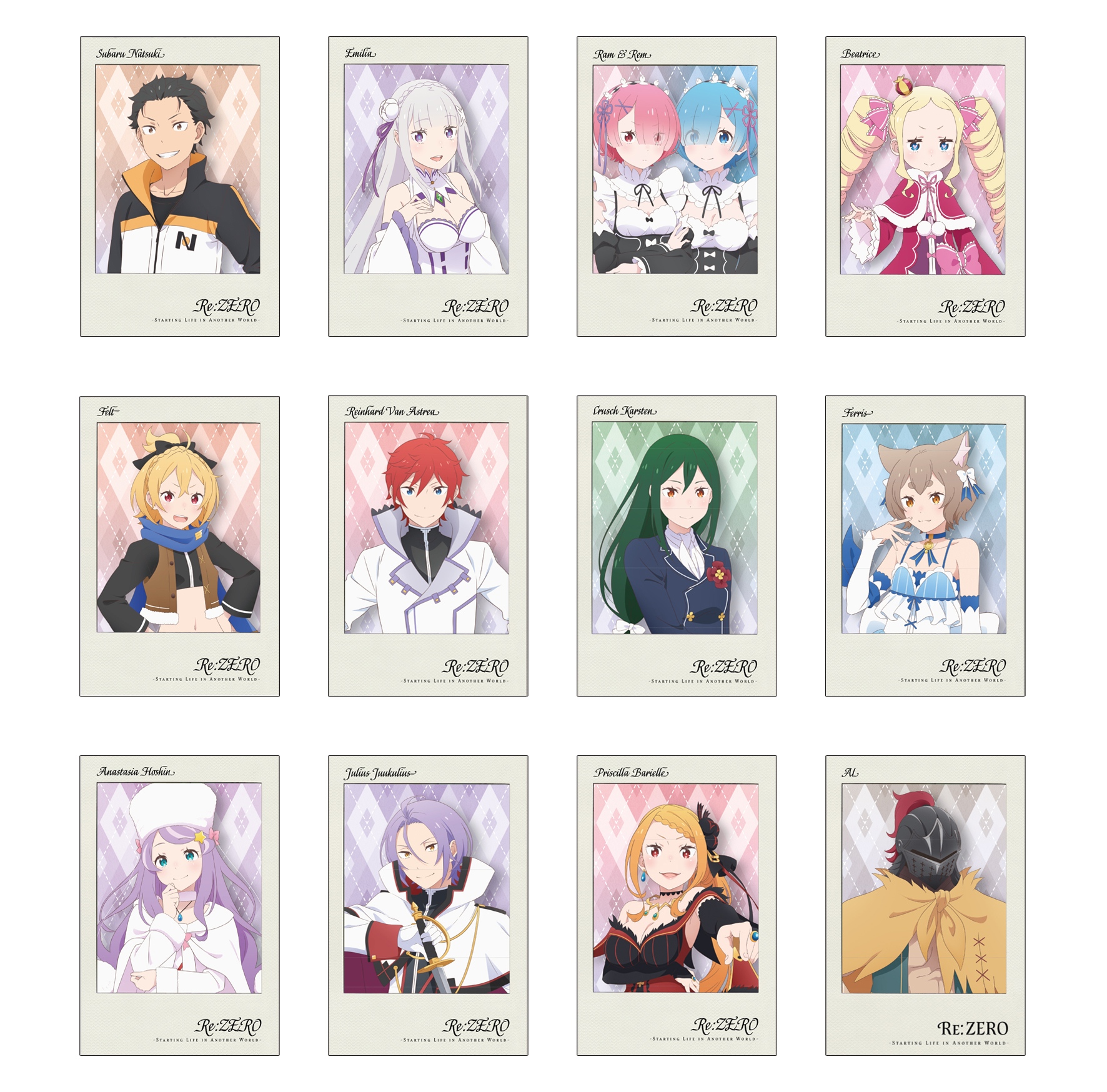 08 Re從零開始的異世界生活 拍立得風明信片組12入