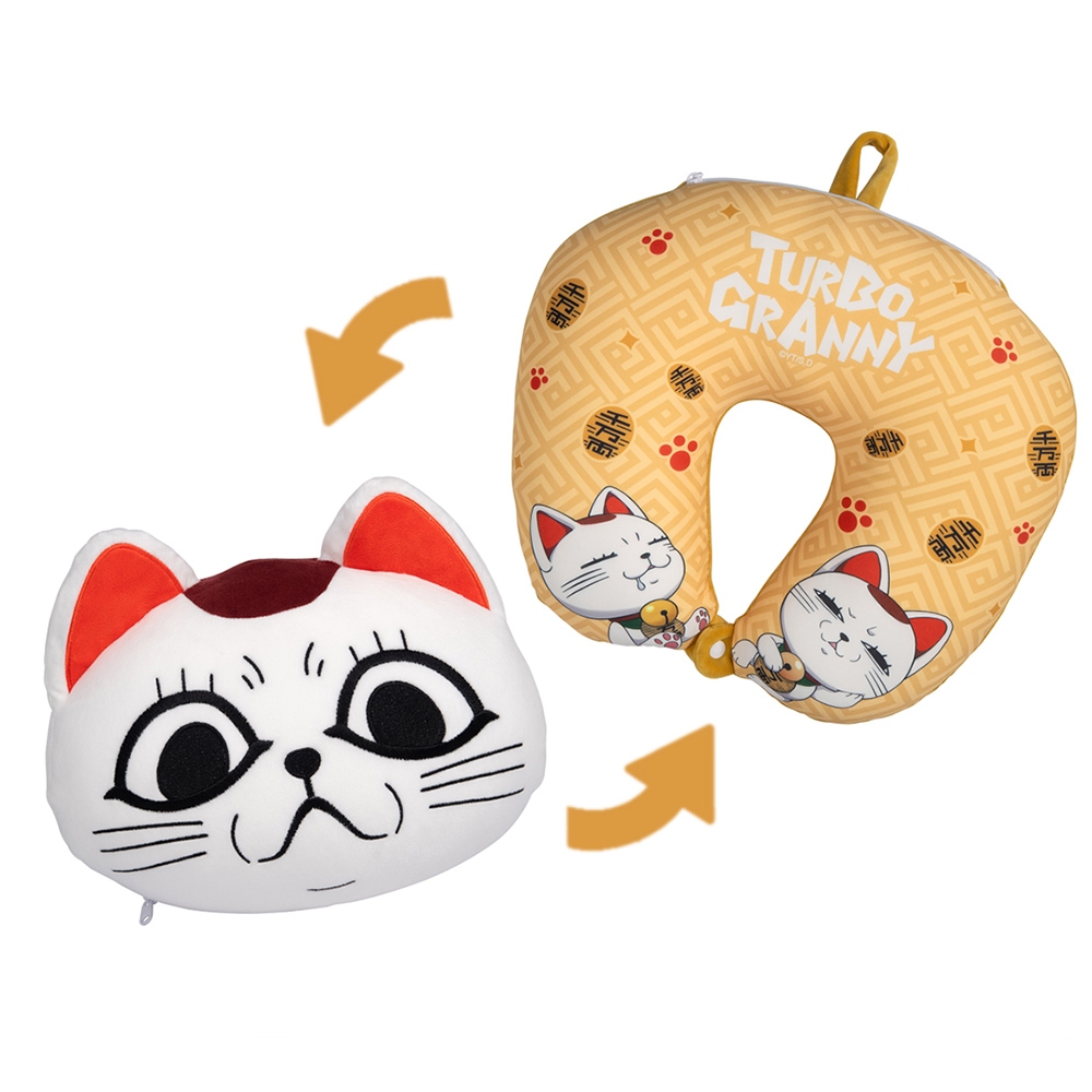 獨家福袋03 高速婆婆貓玩偶造型頸枕