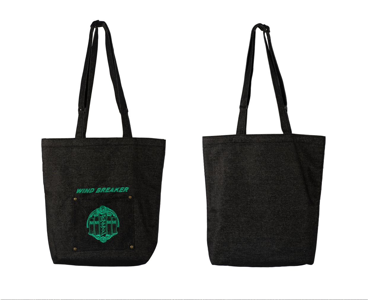 04 滿3299 《wind Breaker—防風少年—》風格刺繡單寧托特包