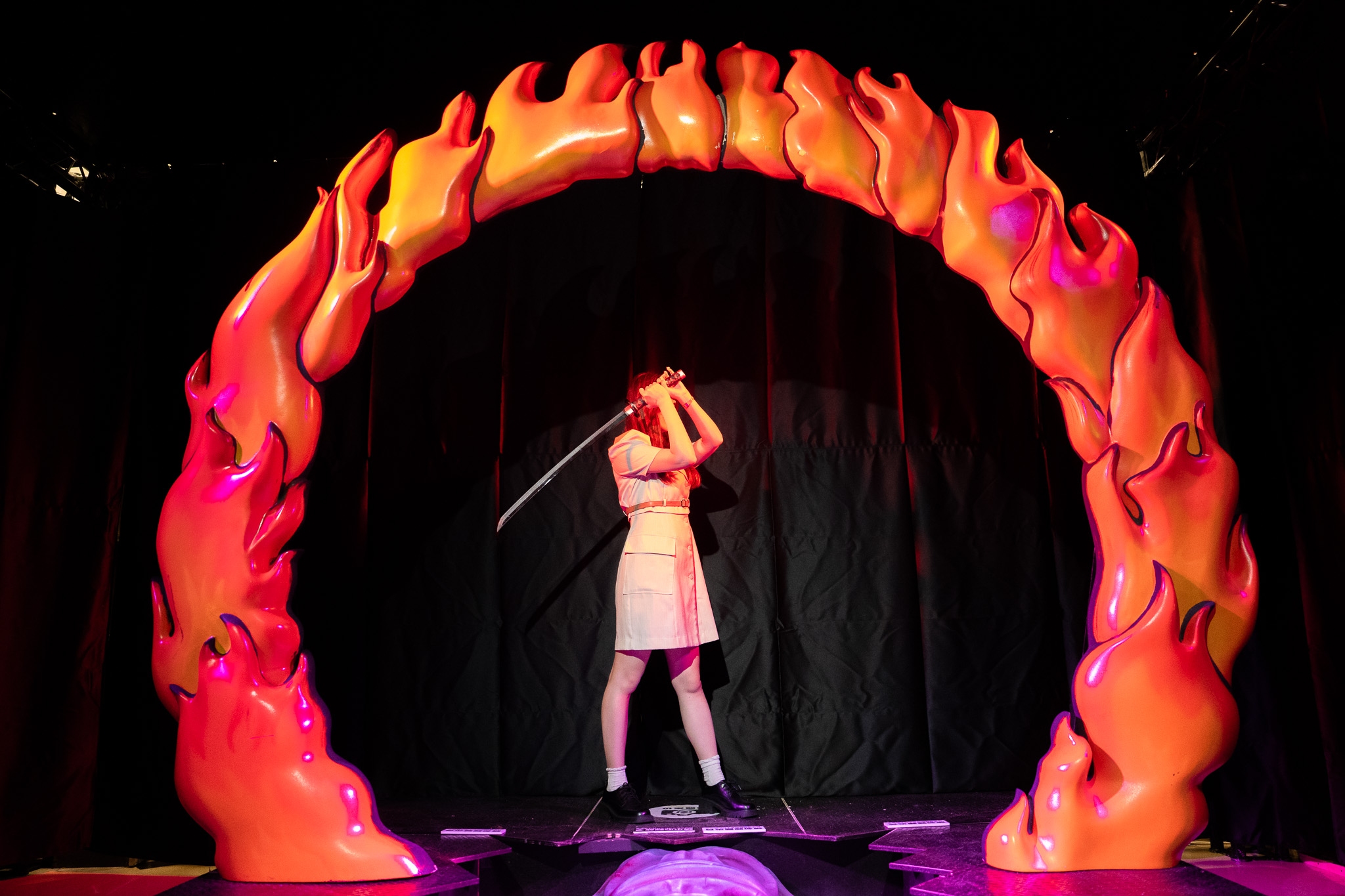 02 鬼滅之刃戰鬥拍照場景「火之神神樂碧羅之天」高雄震撼登場